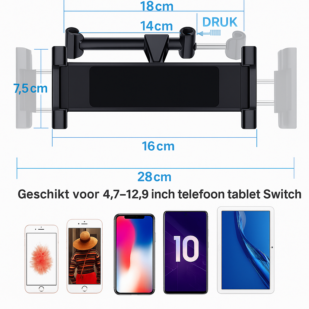 Auto Tablet/Telefoonhouder